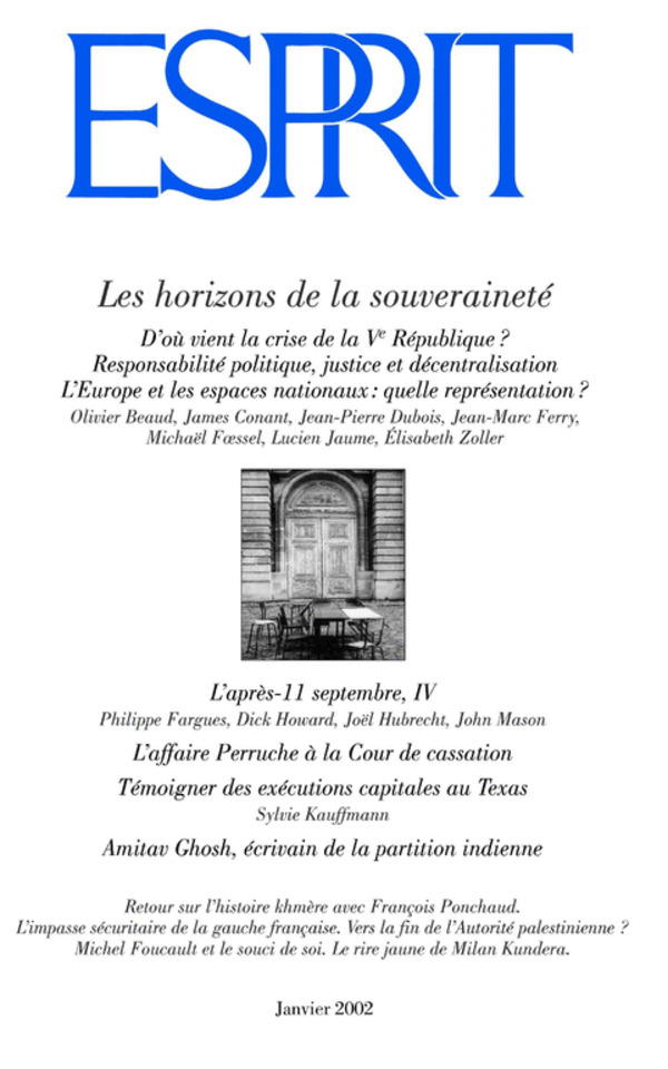 Les horizons de la souveraineté