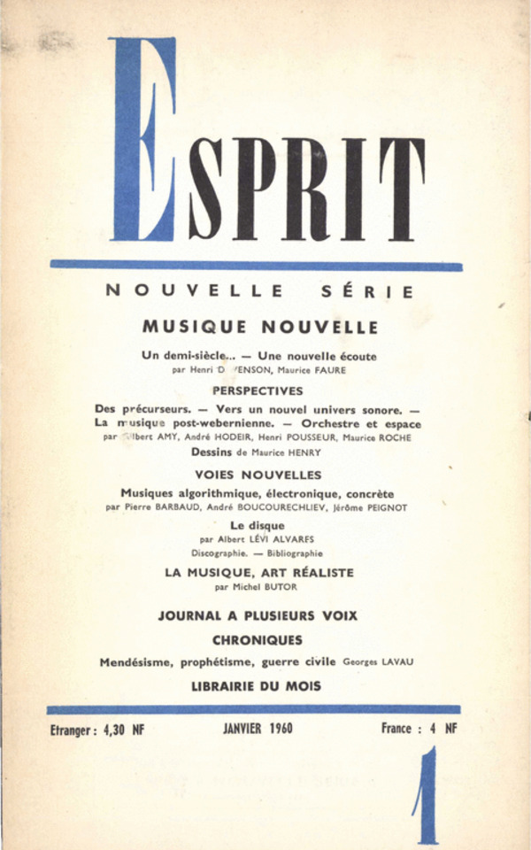 MUSIQUE NOUVELLE