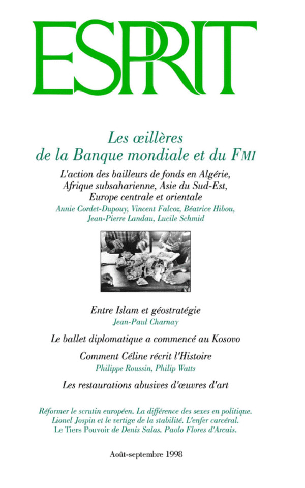 Les oeillères de la Banque mondiale et du FMI