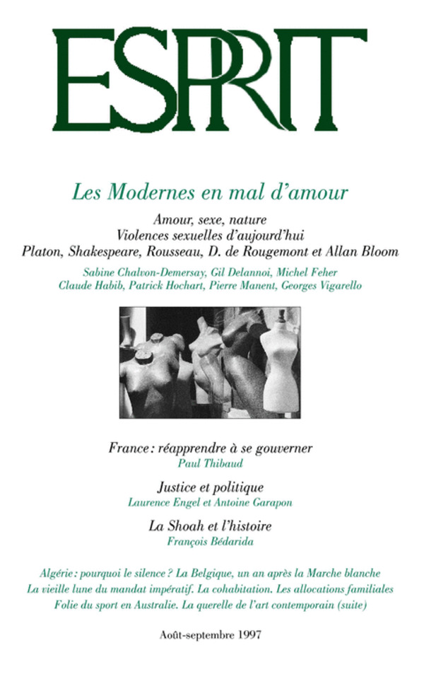 Les Modernes en mal d’amour