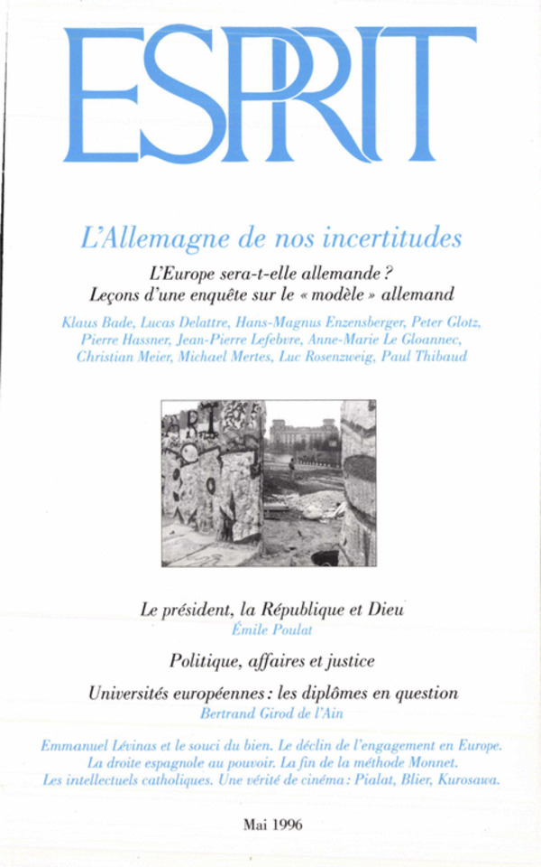 L’Allemagne de nos incertitudes