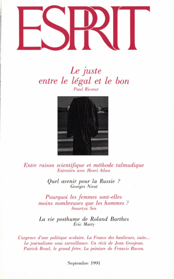 Le juste, entre le légal et le bon