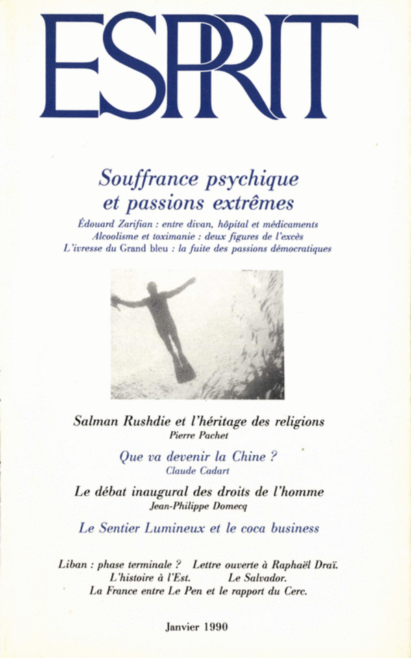 Souffrances psychiques et passions extrêmes