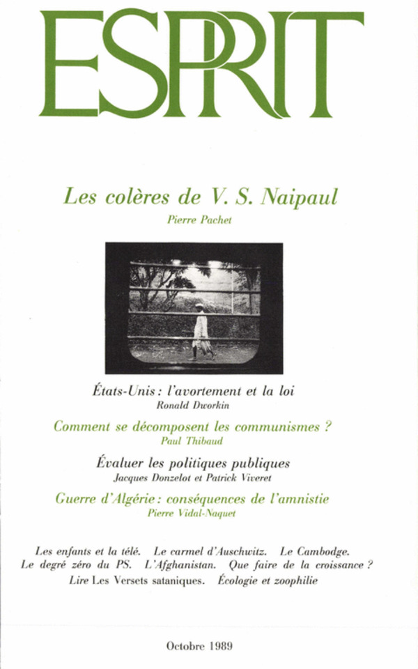 Les colères de V. S. Naipaul