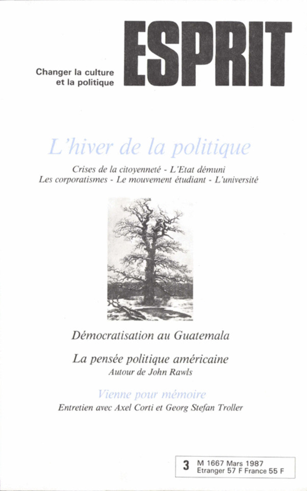 L’hiver de la politique
