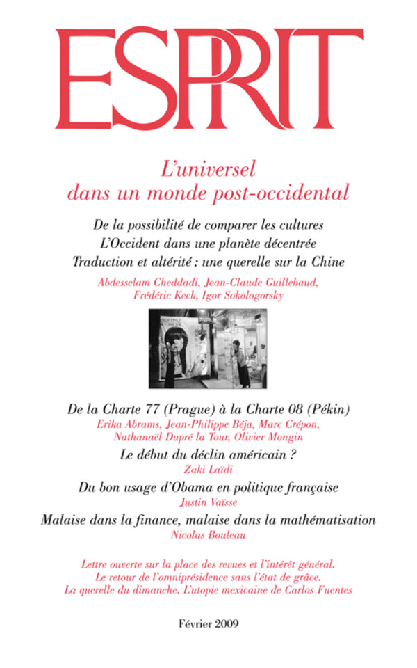 L’universel dans un monde post-occidental