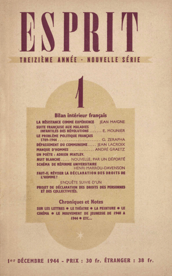 BILAN INTERIEUR FRANCAIS