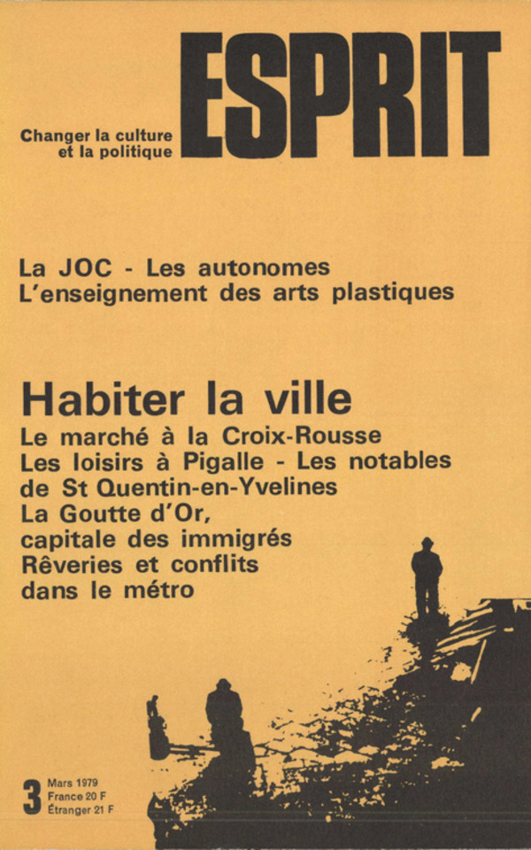 HABITER LA VILLE
