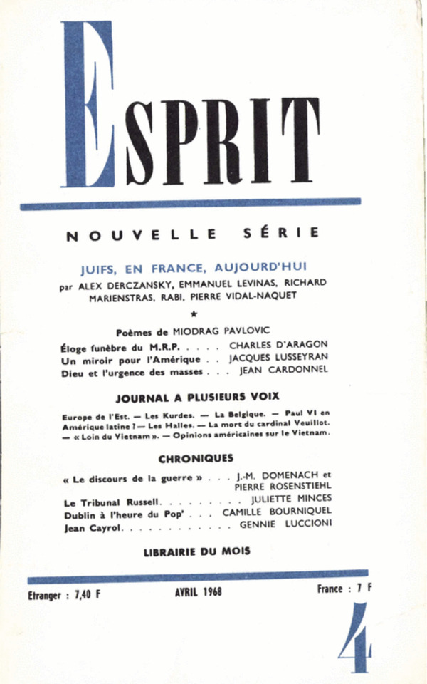 JUIFS, EN FRANCE, AUJOURD’HUI