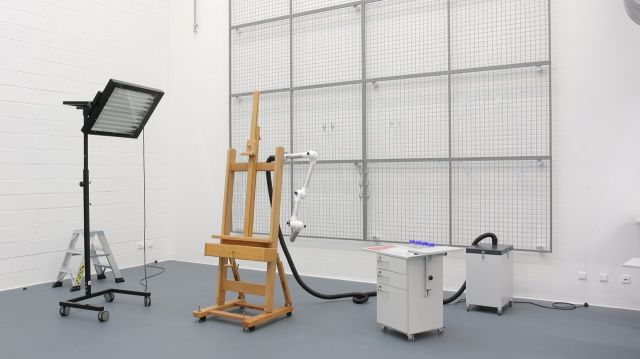 Fig. 2 : L’atelier de restauration © François Martig