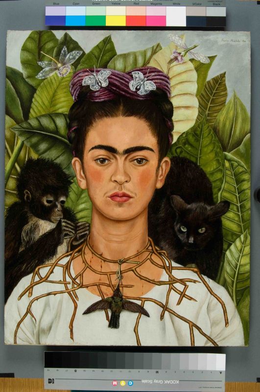 George Harrison Taj Mahal Self- Portrait 1966 © Harrison Family Frida Kahlo Self-Portrait With Thorn Necklace and Hummingbird 1940 Oil on canvas on Masonite 47 x 61 cm Courtesy Banco de México Diego Rivera Frida Kahlo Museums Trust, Mexico, D.F. / DACS / Harry Ransom Center, The University of Texas at Austin George Harrison Taj Mahal Self- Portrait 1966 © Harrison Family Frida Kahlo Self-Portrait With Thorn Necklace and Hummingbird 1940 Oil on canvas on Masonite 47 x 61 cm Courtesy Banco de México Diego Rivera Frida Kahlo Museums Trust, Mexico, D.F. / DACS / Harry Ransom Center, The University of Texas at Austin
