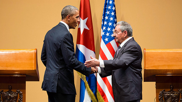 President Obama and President of Cuba Raúl Castro at their joint press conference in Havana, Cuba, Cuba, March 21, 2016. Official White House Photo by Chuck Kennedy.