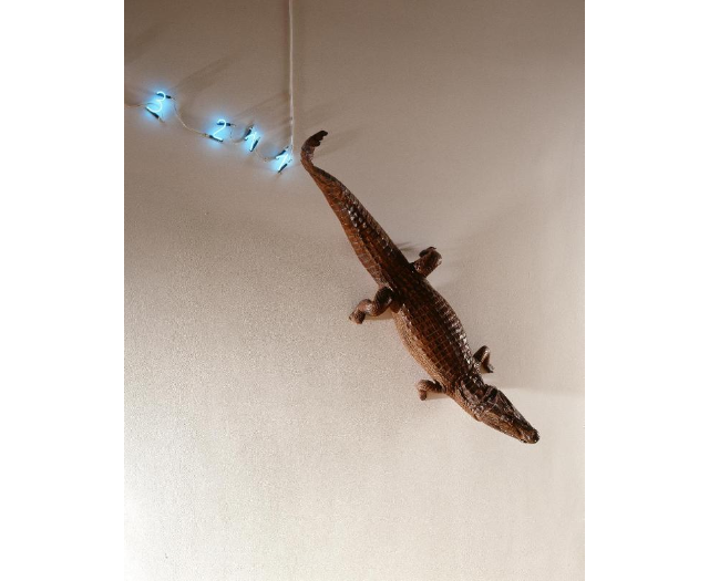 Mario Merz, Crocodilus Fibonacci (1972) © Philippe Migeat - Centre Pompidou, MNAM-CCI /Dist. RMN-GP