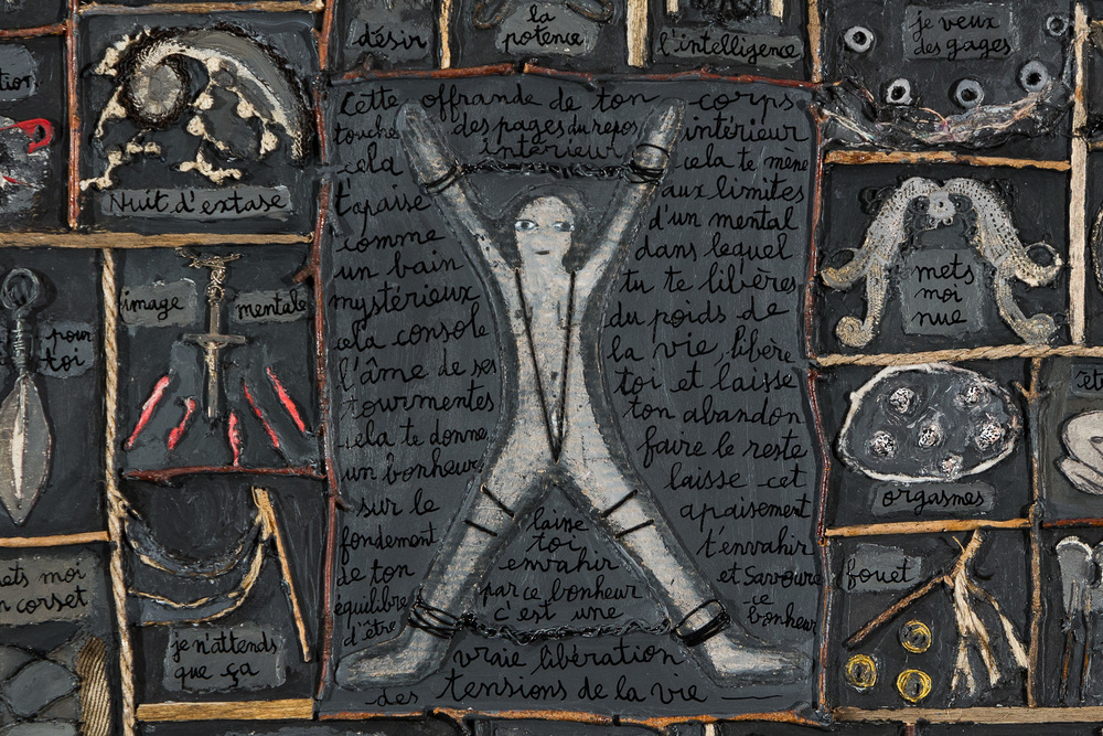 Le désir S.M. (détail) - Marie Morel. 108x114cm. 2007. Le désir S.M. (détail) - Marie Morel. 108x114cm. 2007.
