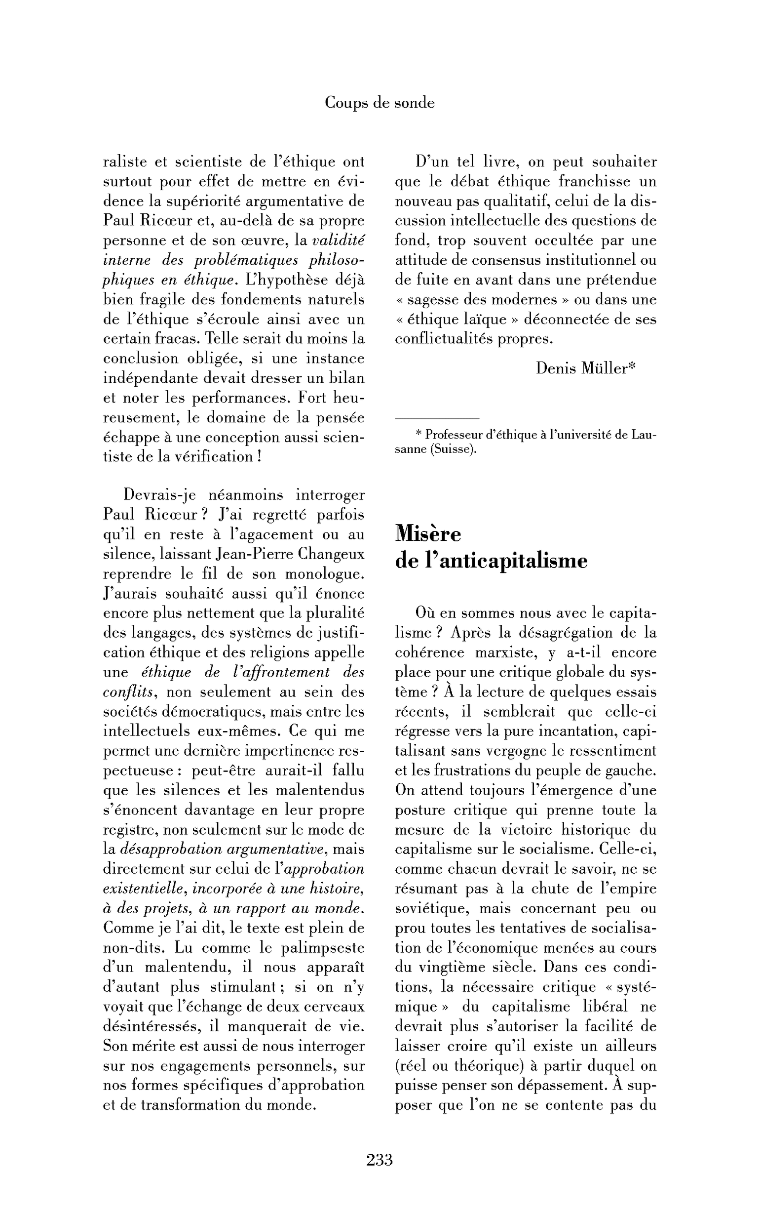 Misère de l’anticapitalisme