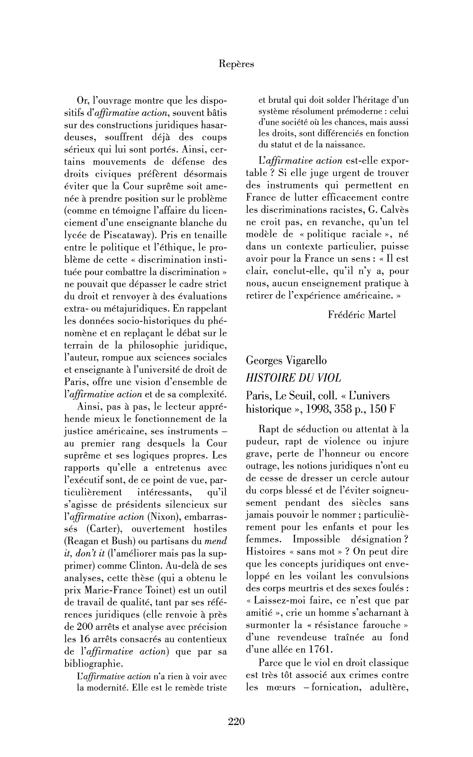 Georges Vigarello : Histoire du viol