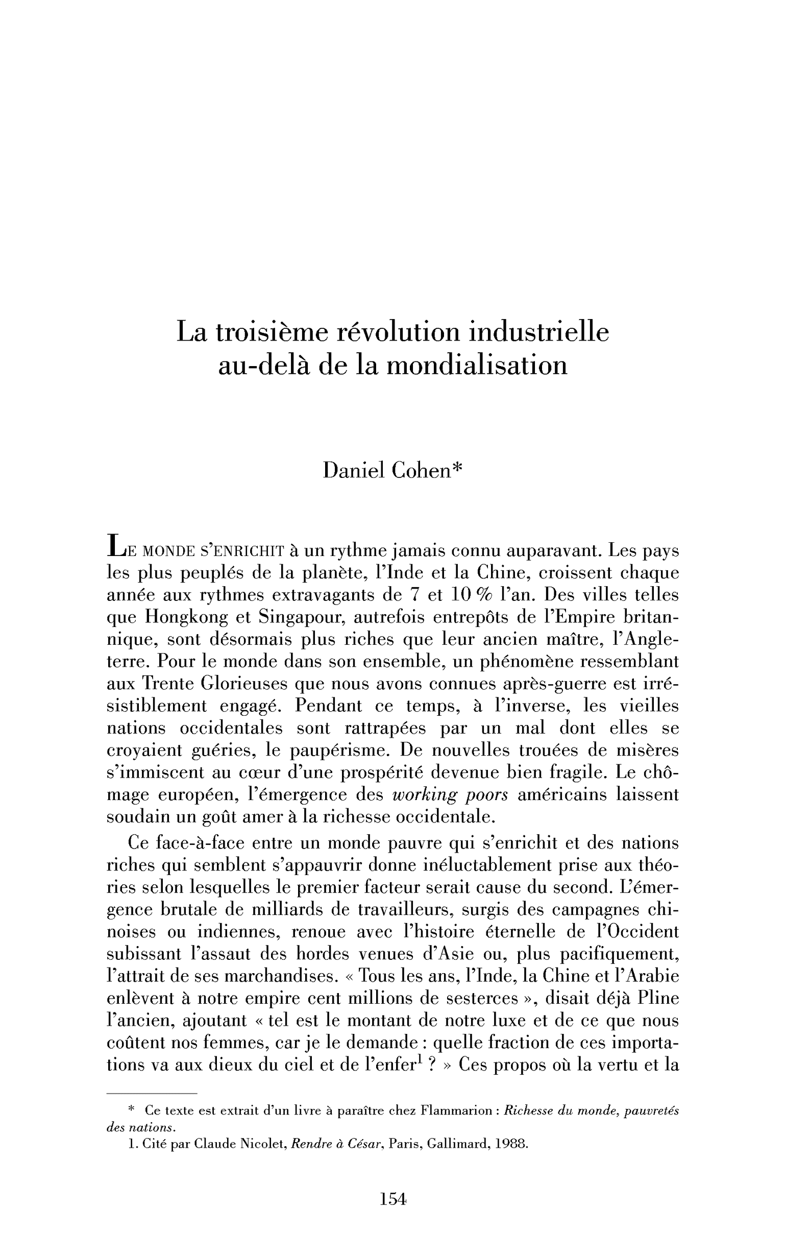 La troisième révolution industrielle