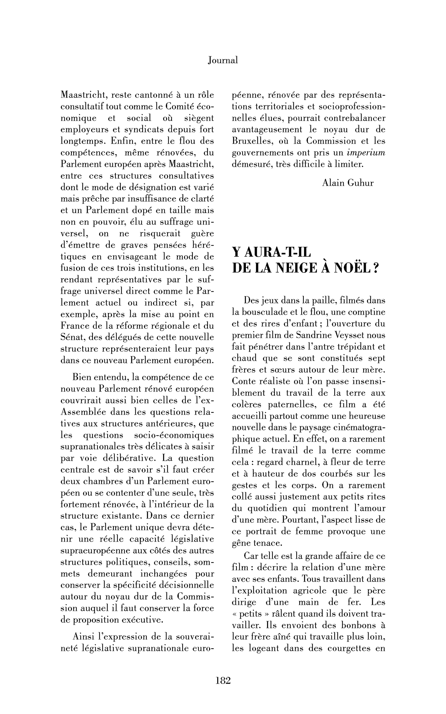 Y aura-t-il de la neige à Noël?