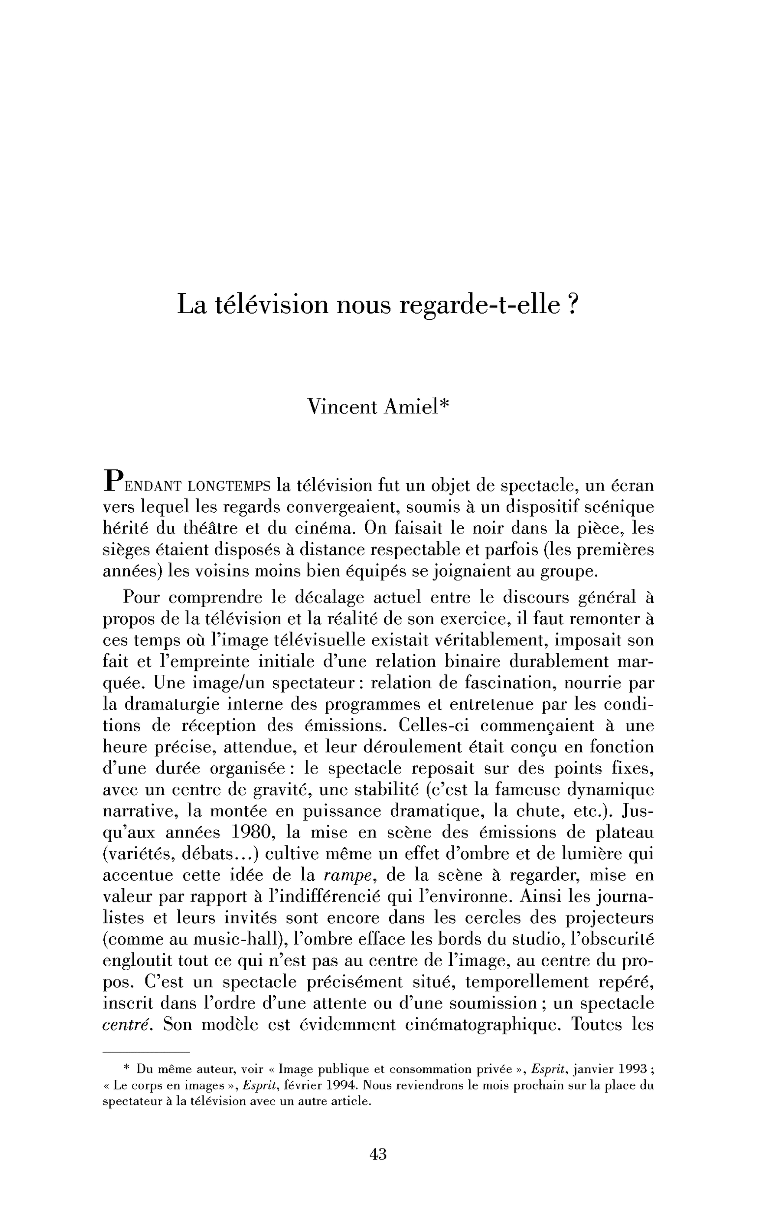 La télévision nous regarde-t-elle?