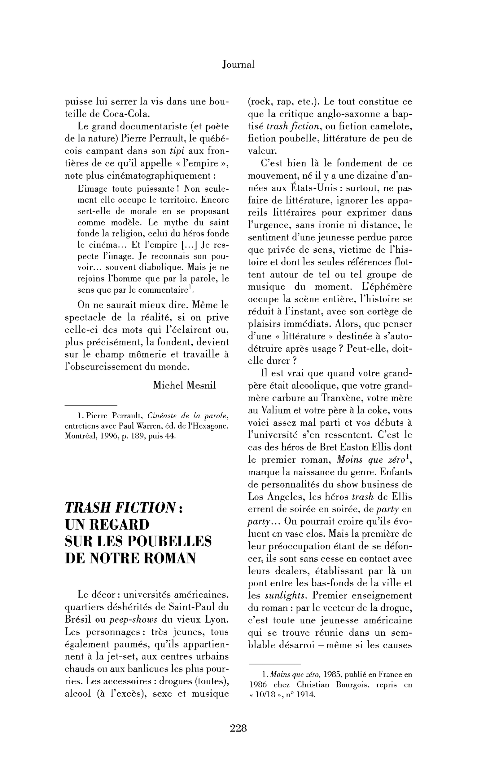 Trash fiction : un regard sur les poubelles de notre roman