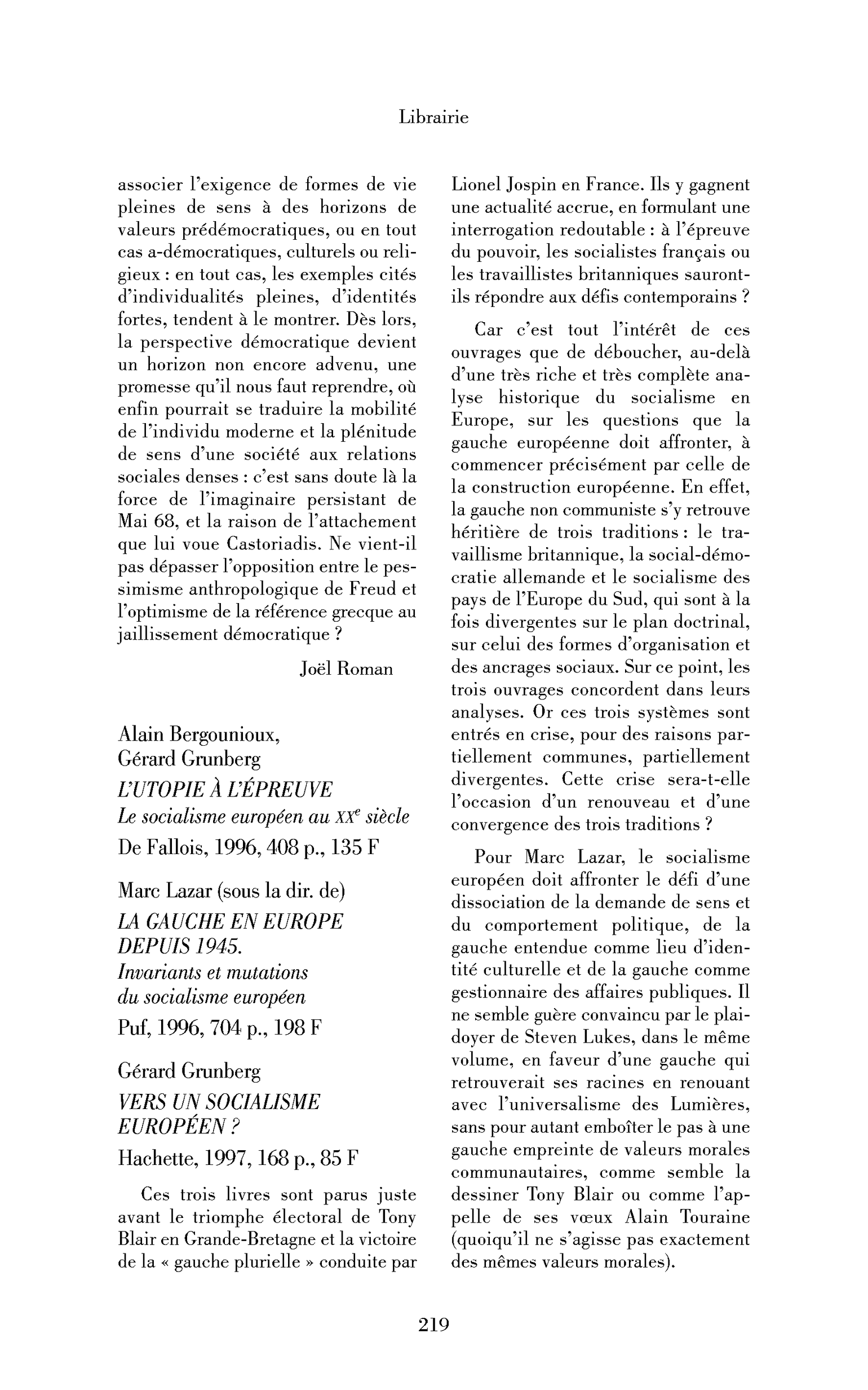 La gauche en Europe