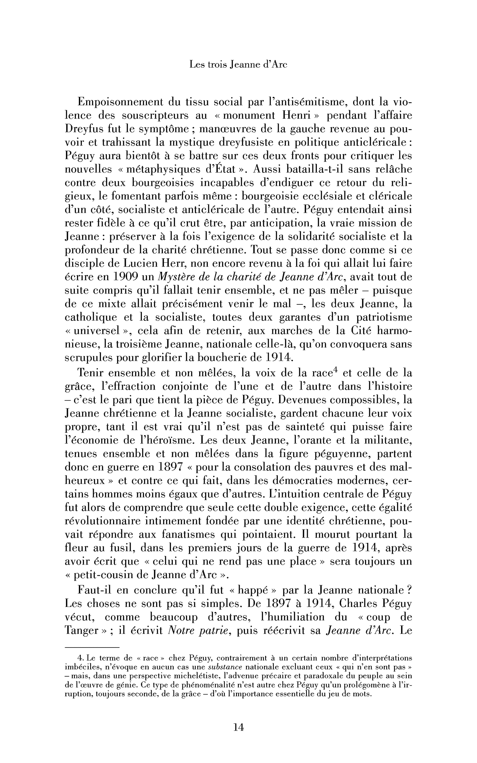 Les trois Jeanne : nationale, révolutionnaire et chrétienne