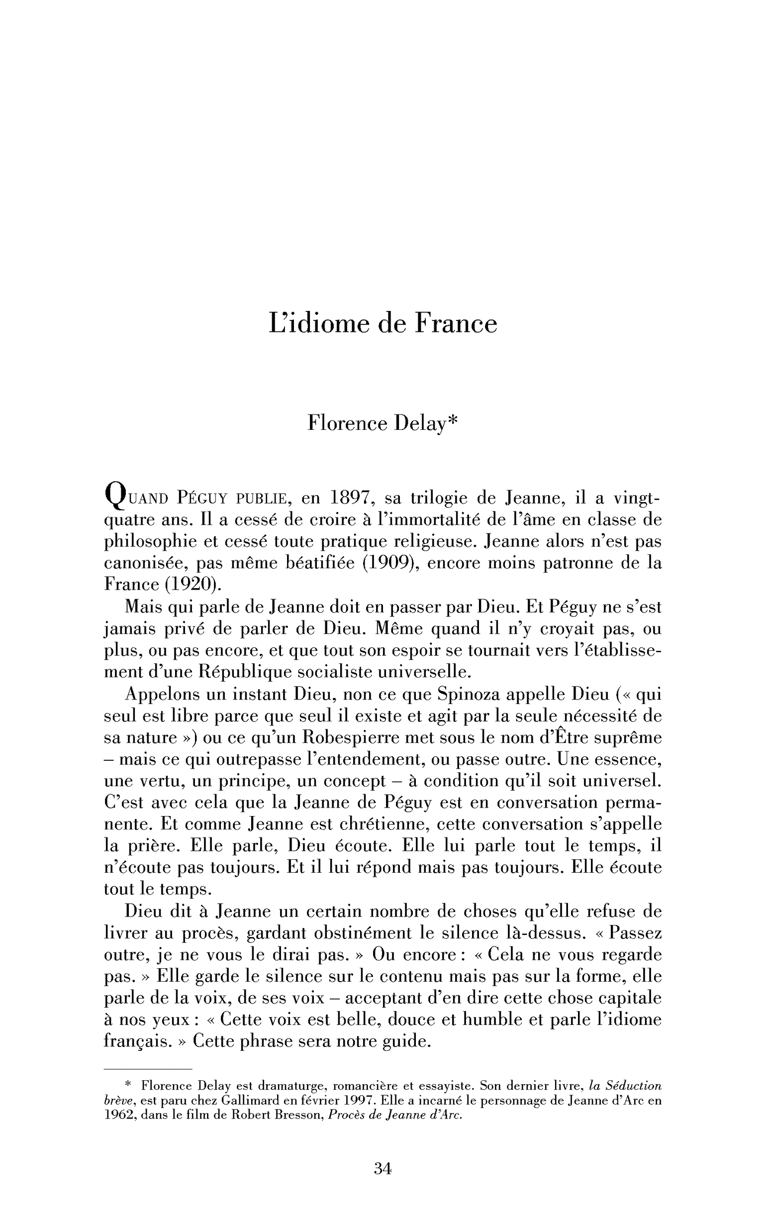 L’idiome de France