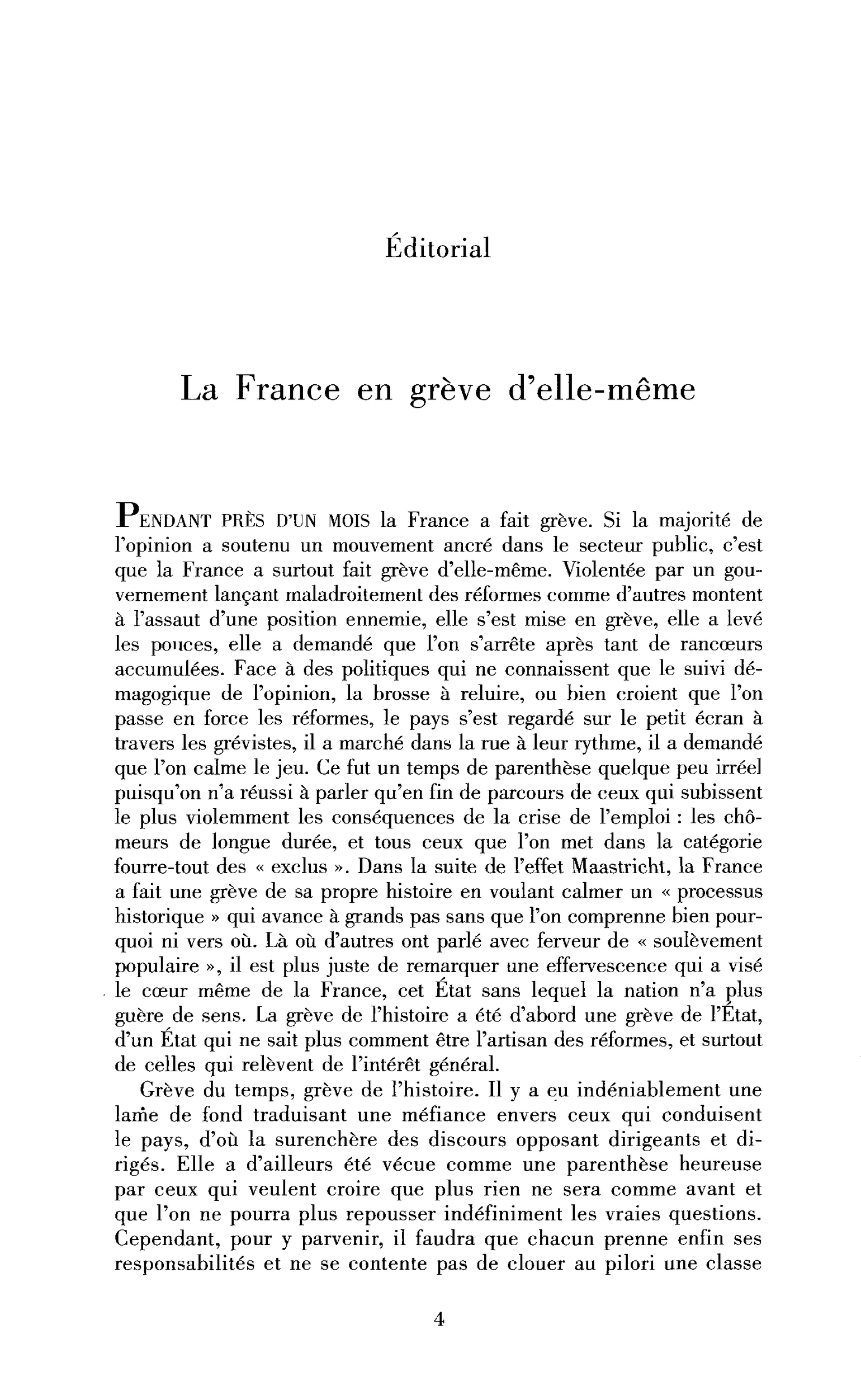 La France en grève d’elle-même
