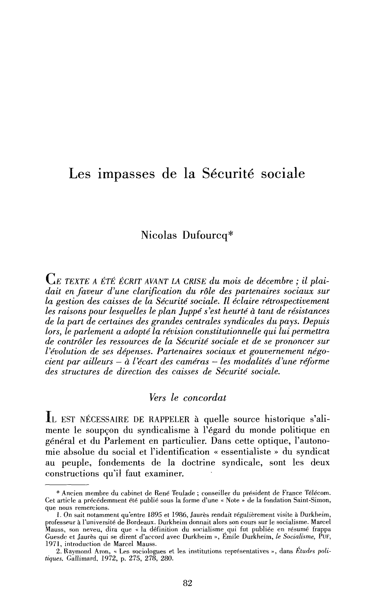 Les impasses de la Sécurité sociale