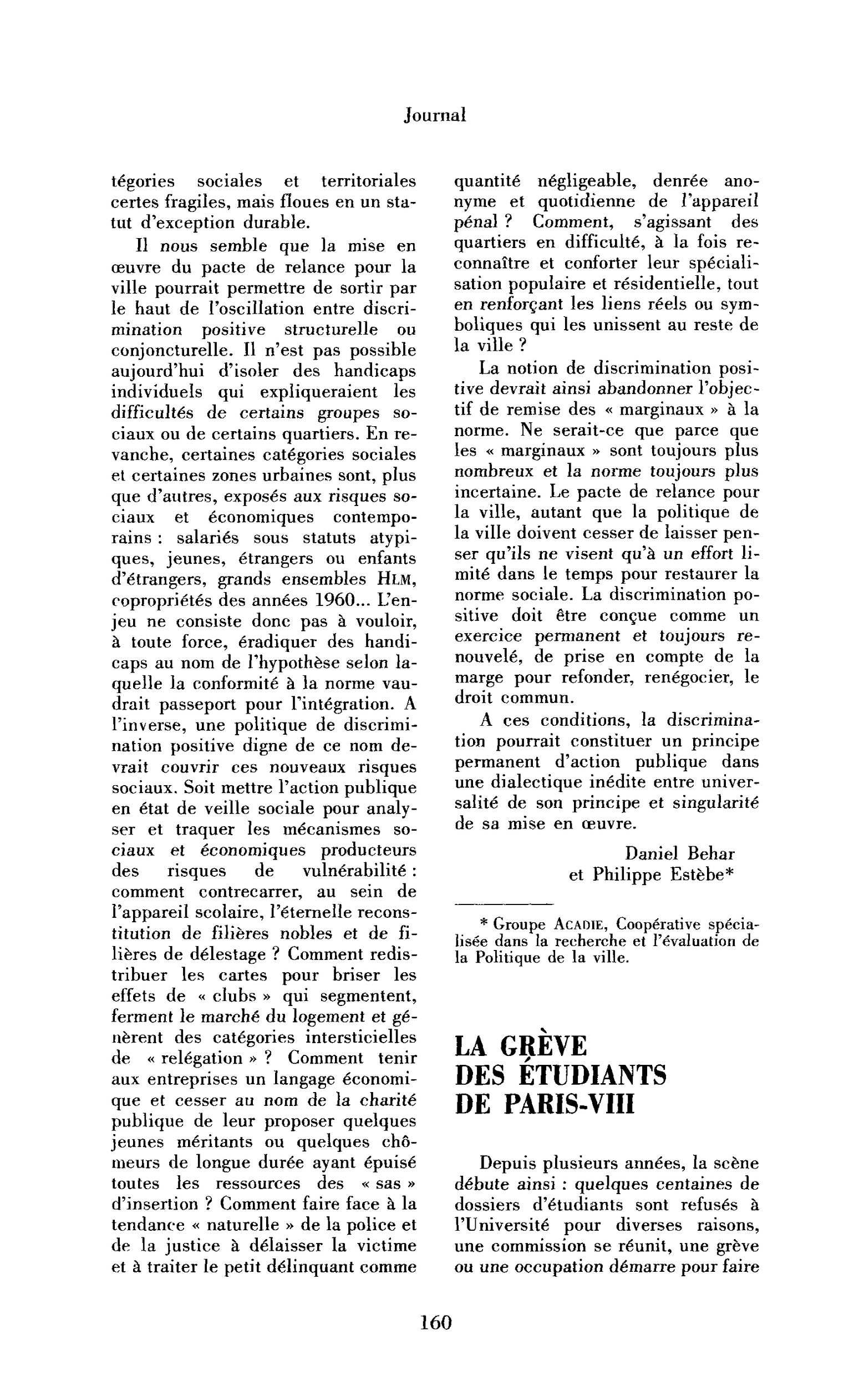 La grève des étudiants de Paris-VIII
