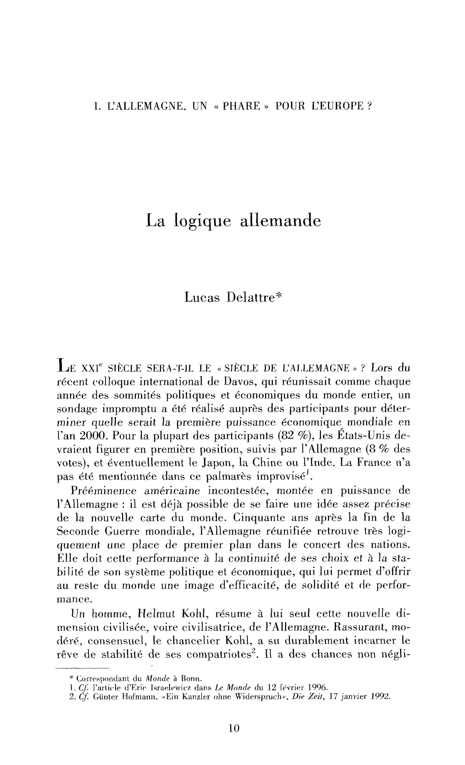 La logique allemande