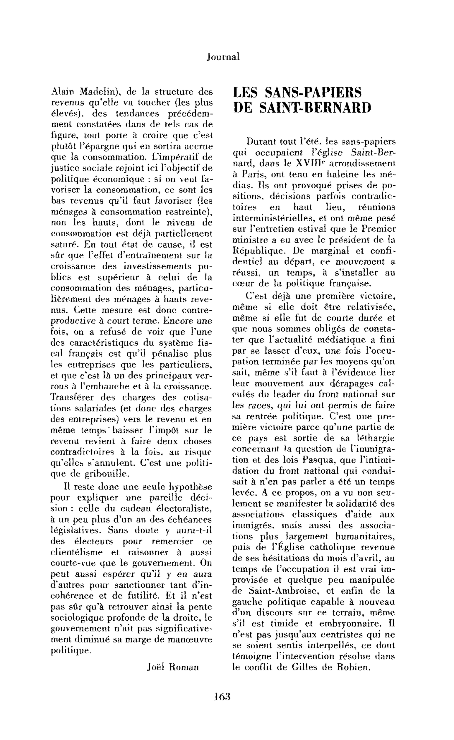 Les sans-papiers de Saint-Bernard