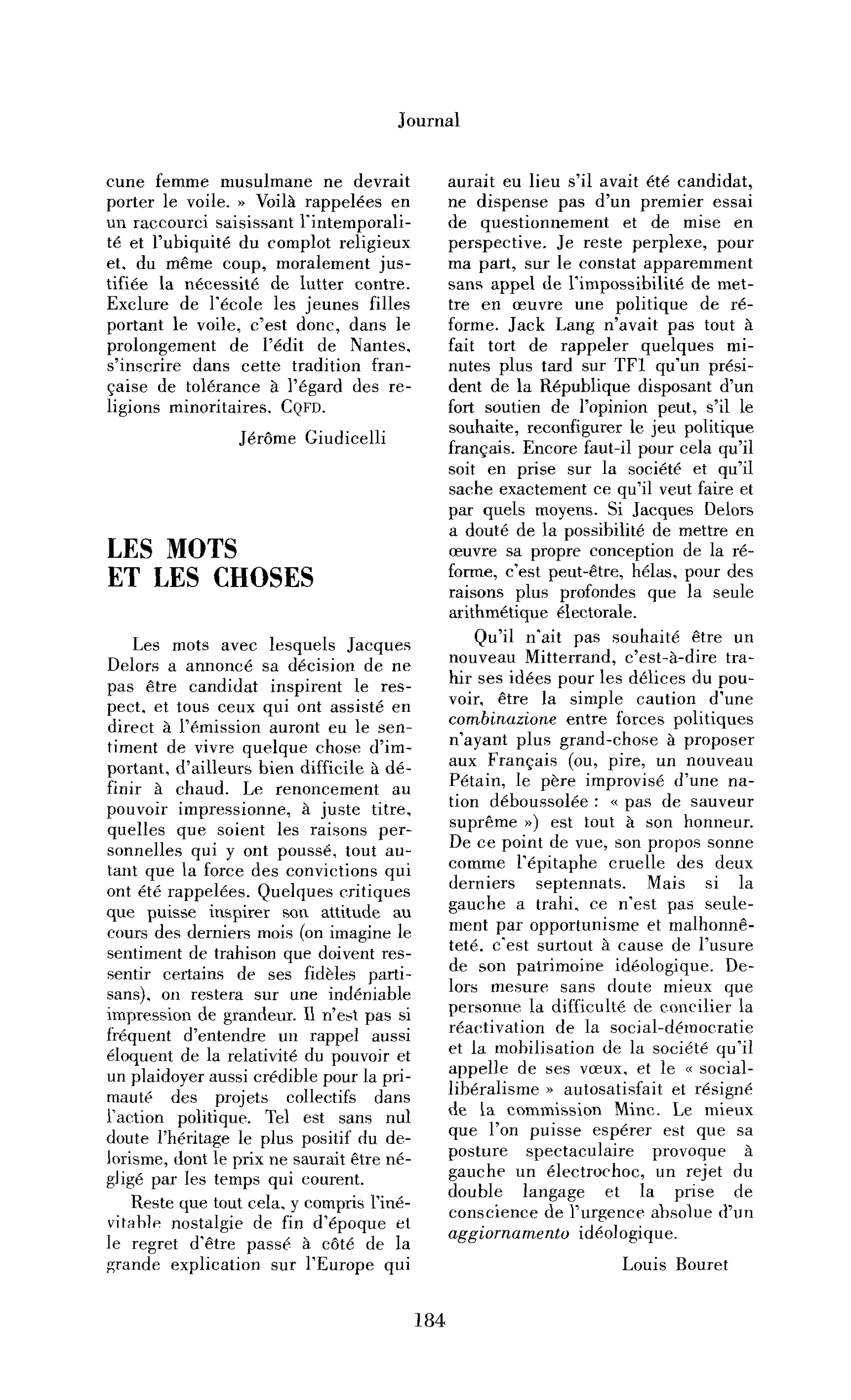 Les mots et les choses