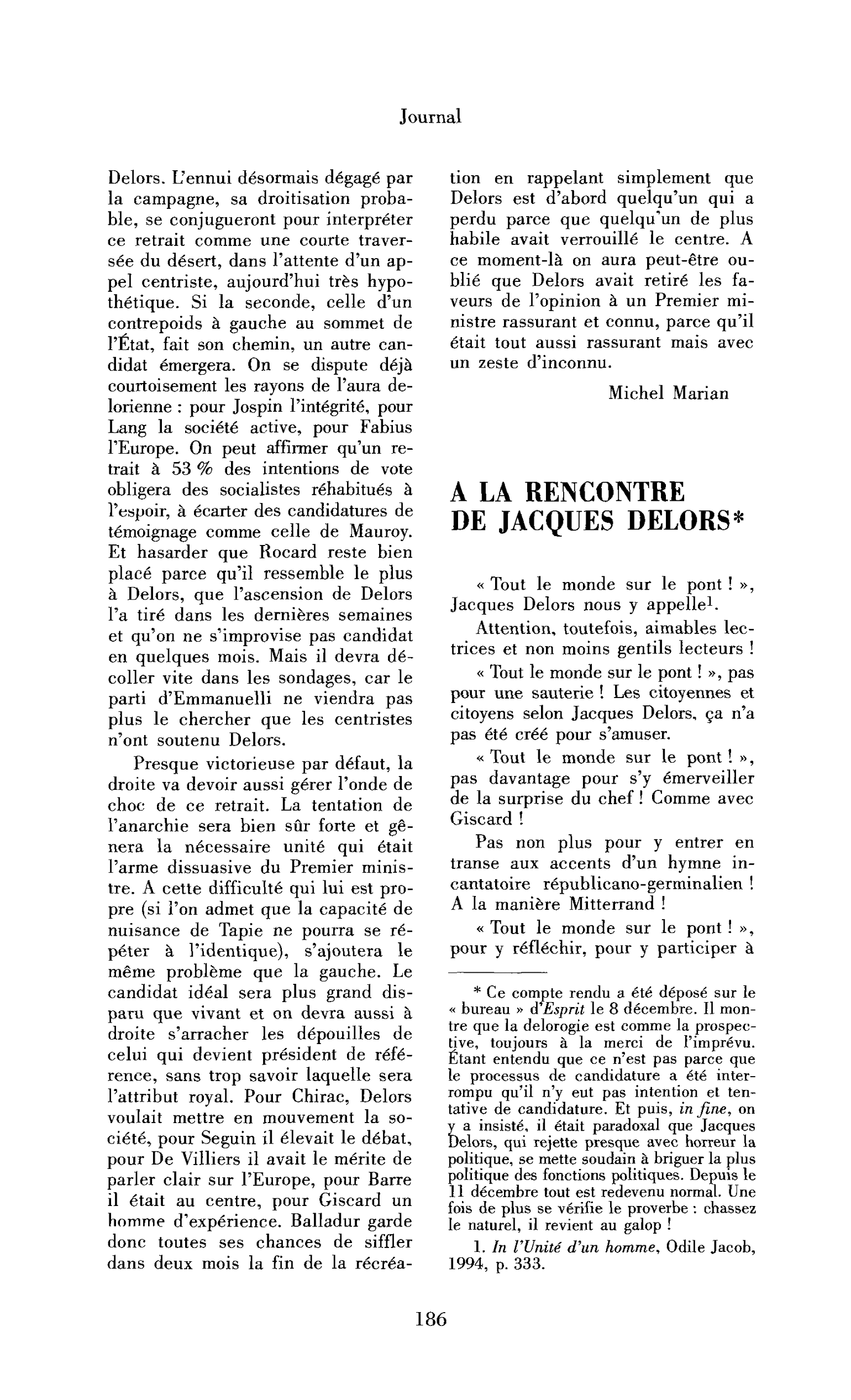 A la rencontre de Jacques Delors