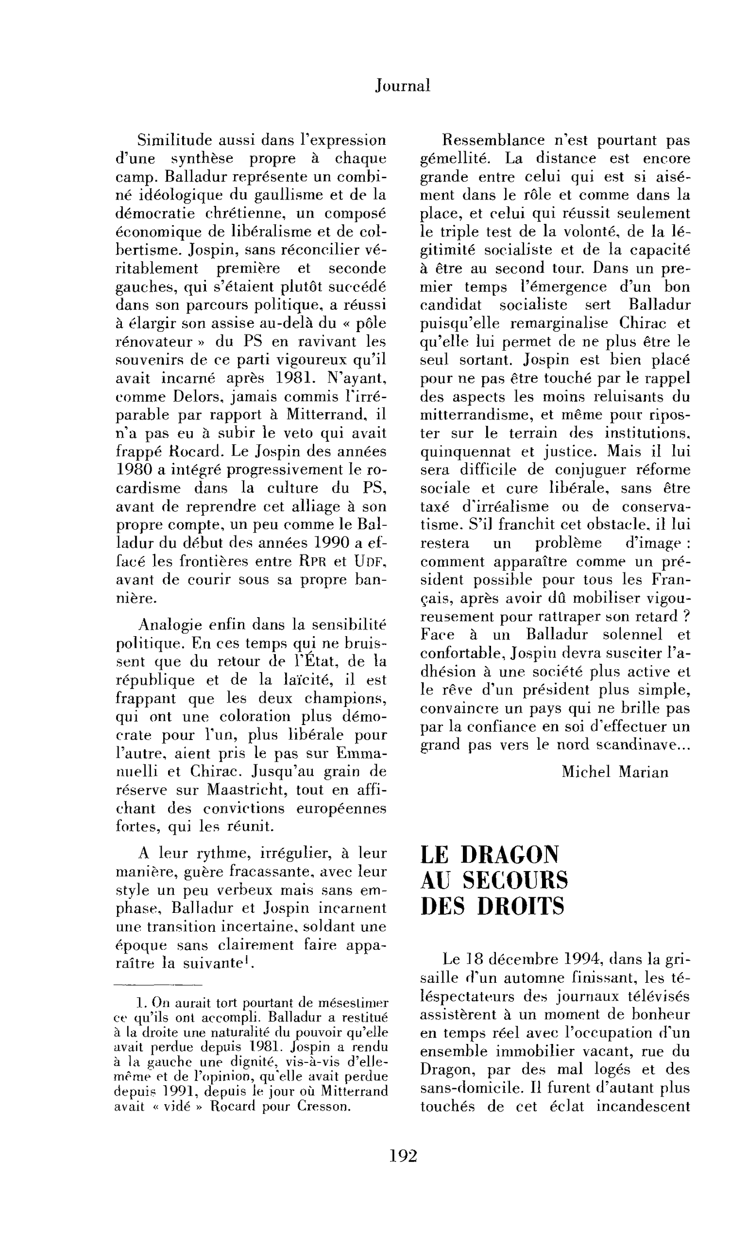 Le Dragon au secours des droits