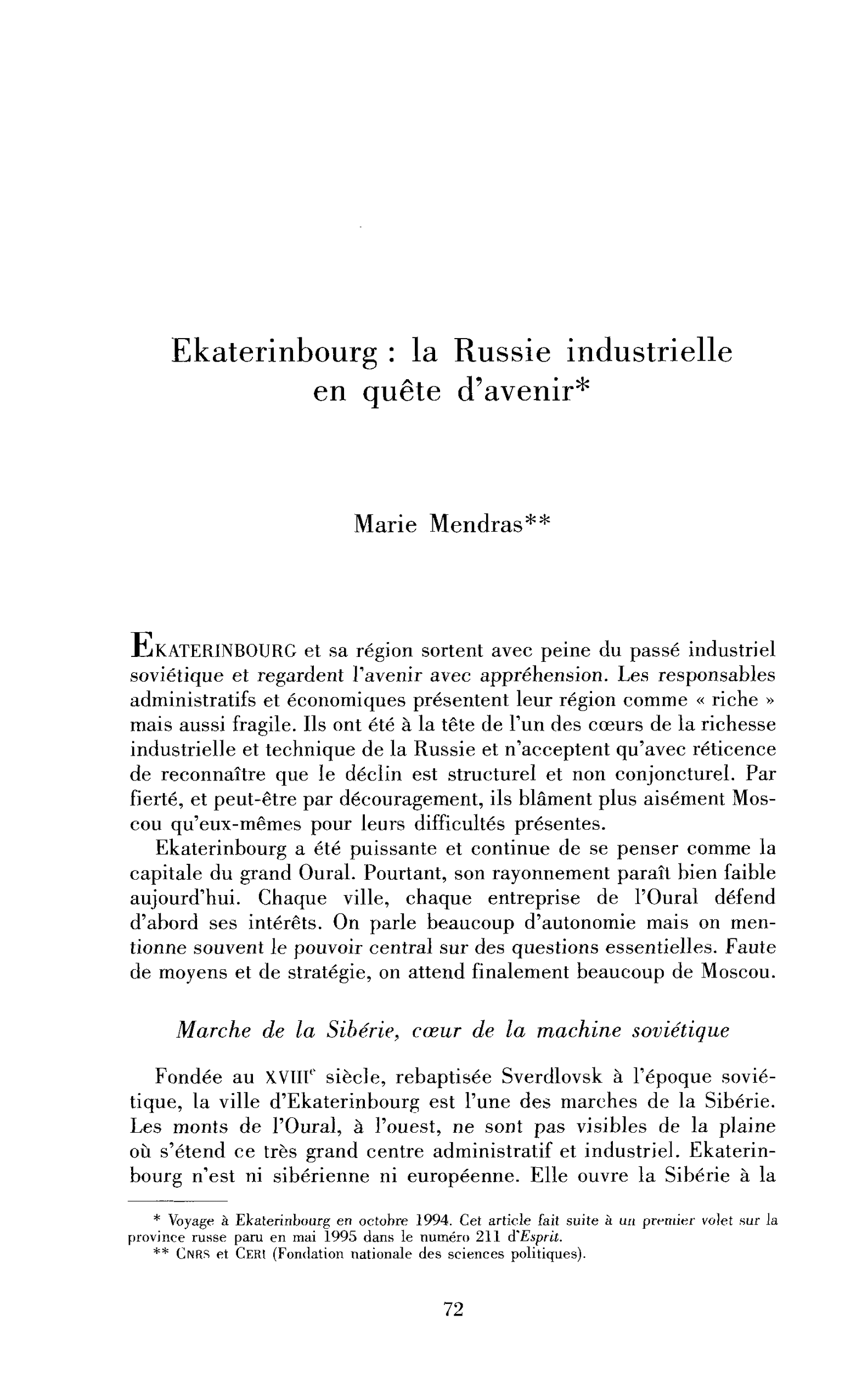 Ekaterinbourg : la Russie industrielle en quête d’avenir