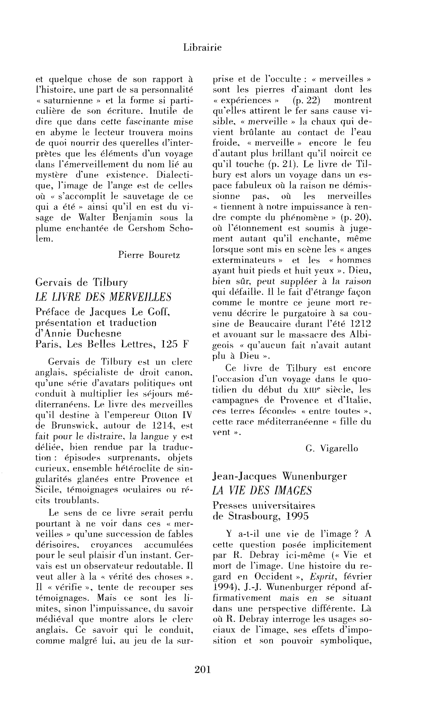 Gervais de Tilbury : le Livre des merveilles