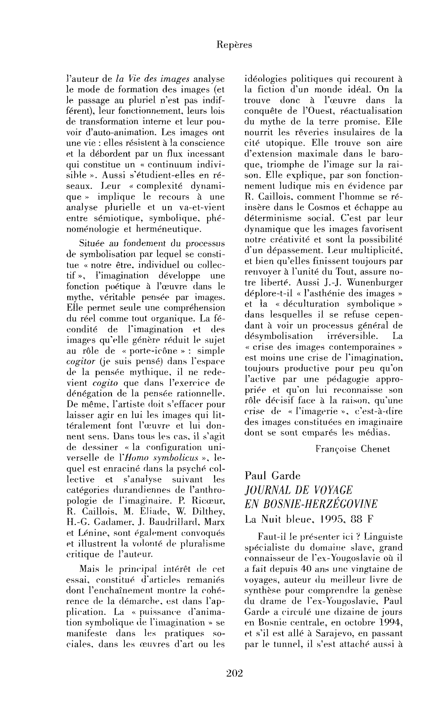 Paul Garde : Journal de voyage en Bosnie-Herzégovine