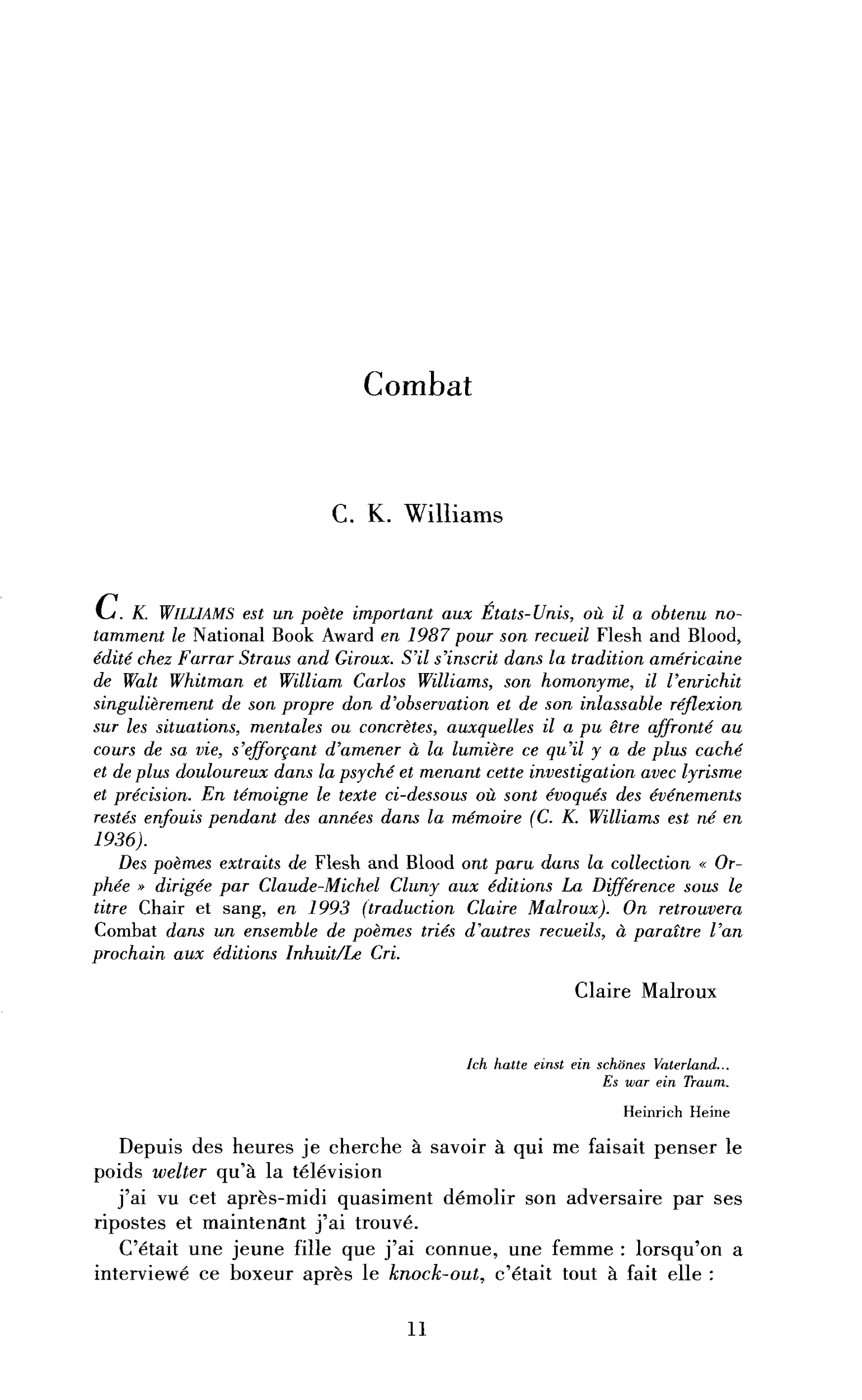 Combat