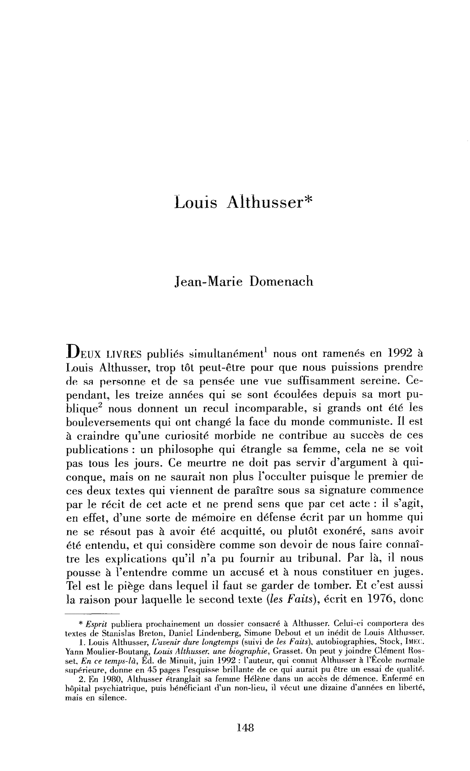 Louis Althusser