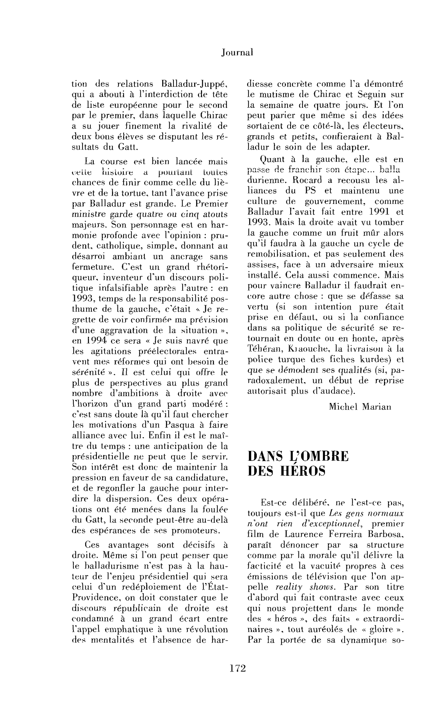 Dans l’ombre des héros