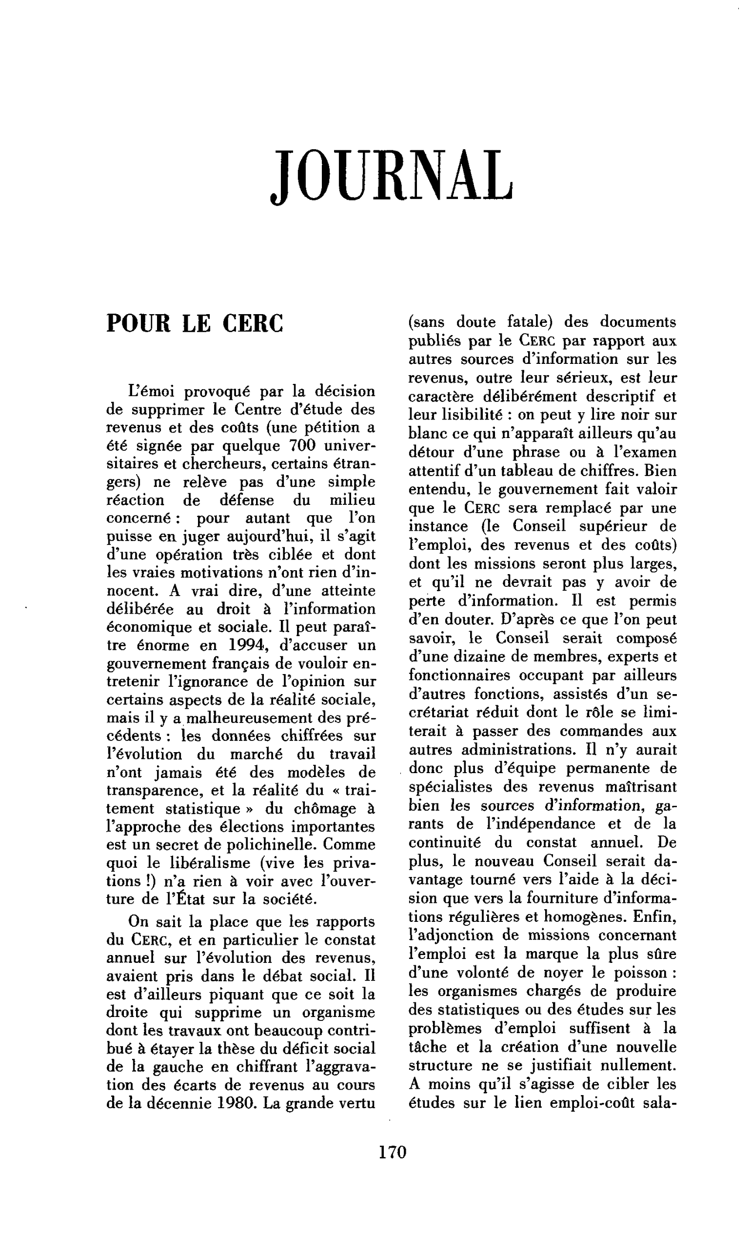 Pour le Cerc