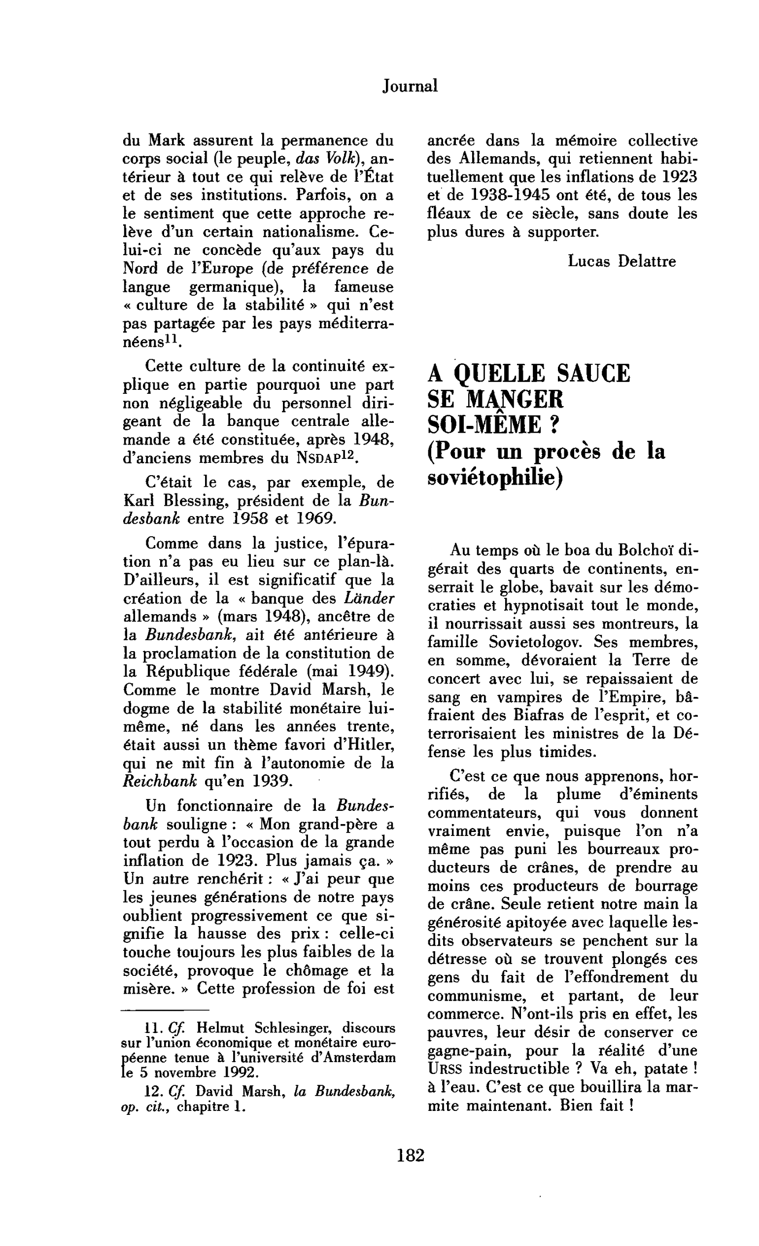 A quelle sauce se manger soi-même ? (Pour un procès de la soviétophilie)