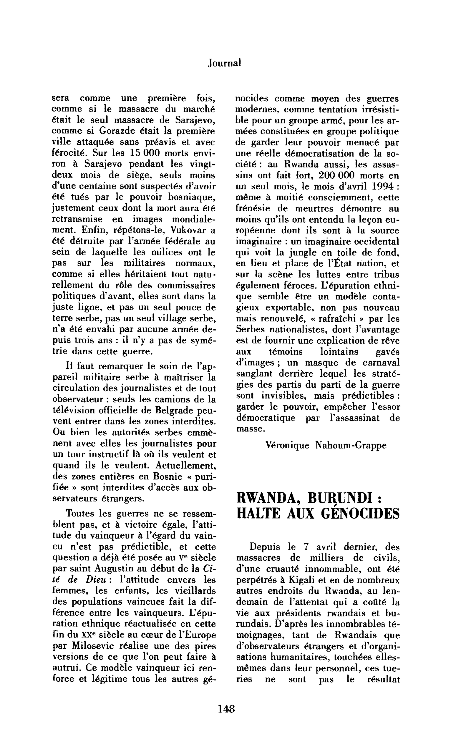 Rwanda, Burundi : halte aux génocides
