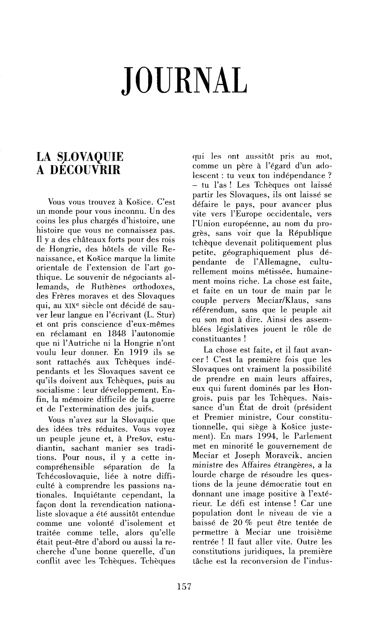 La Slovaquie à découvrir