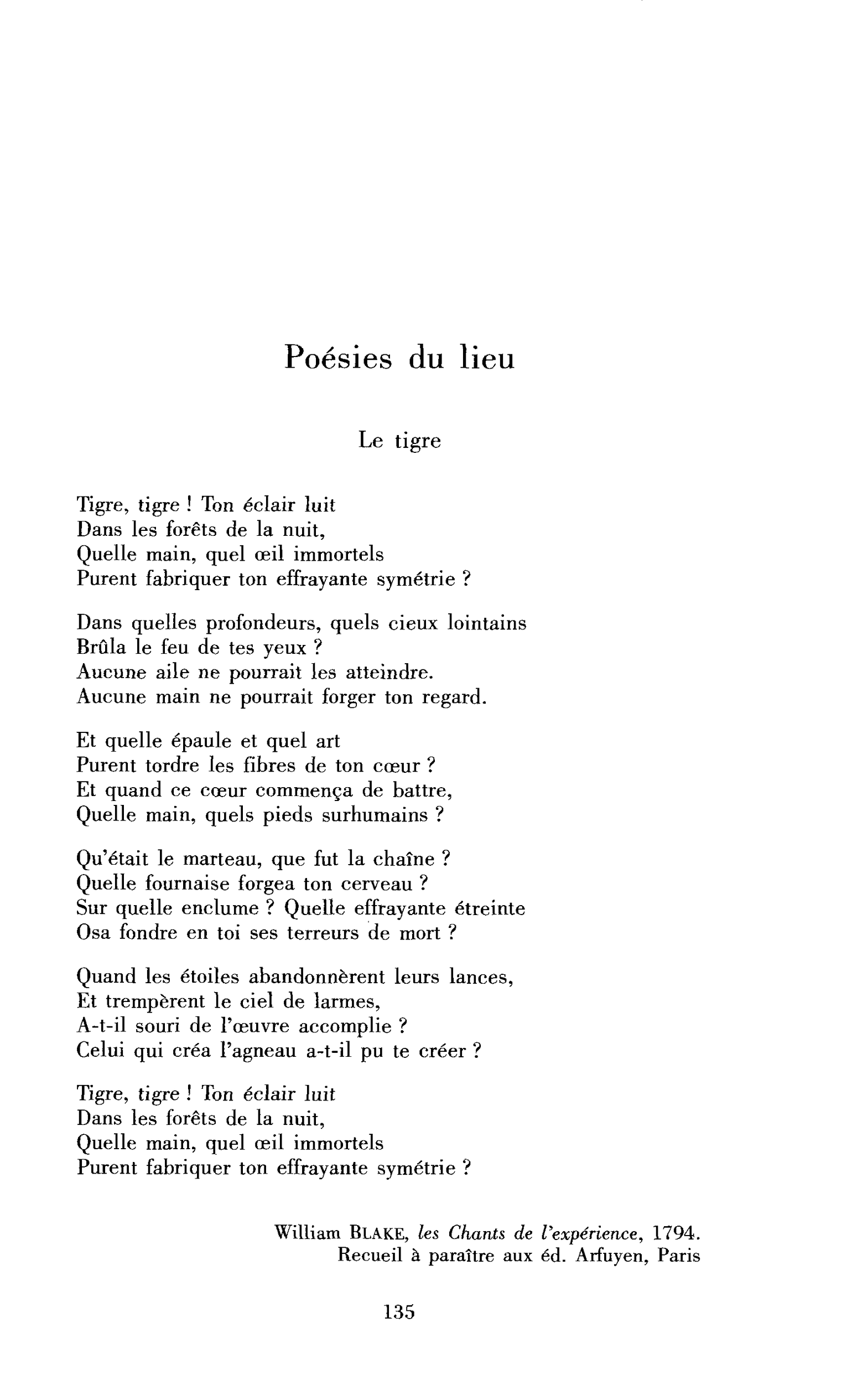 Poésies du lieu