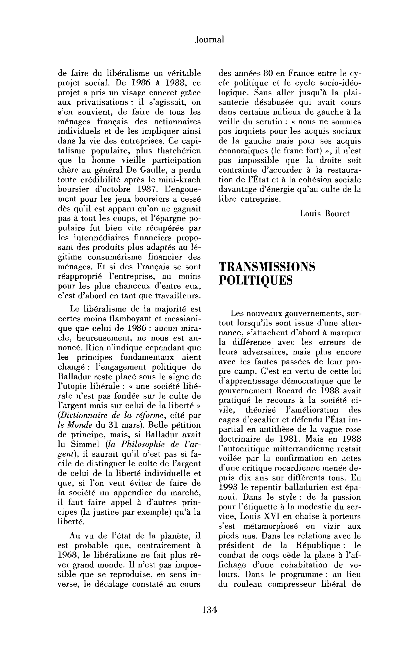 Transmissions politiques