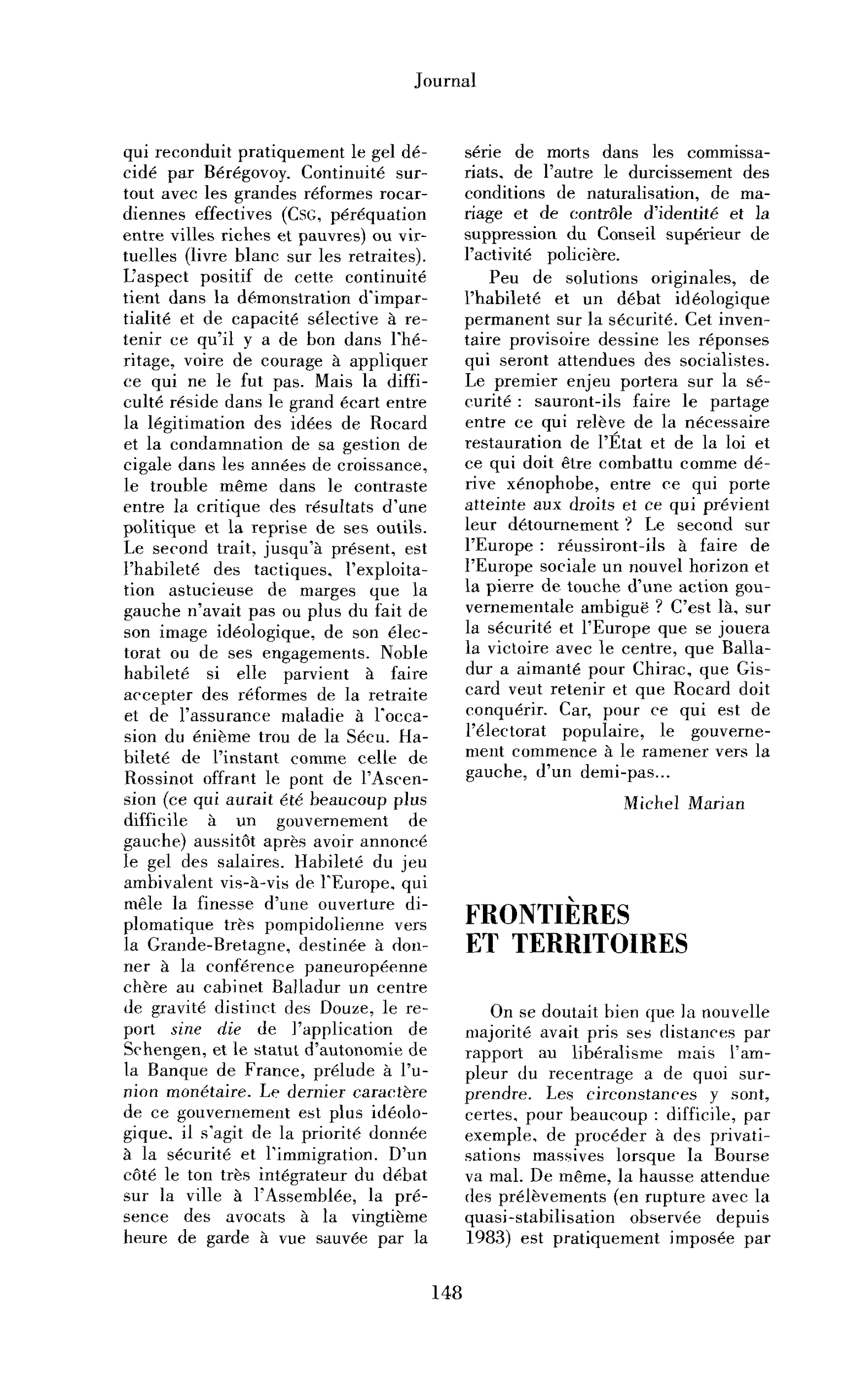 Frontières et territoires