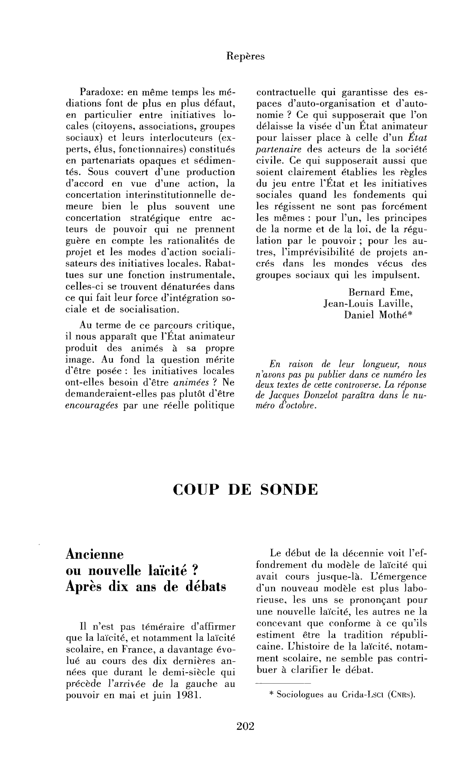 Ancienne ou nouvelle laïcité ? Après dix ans de débats