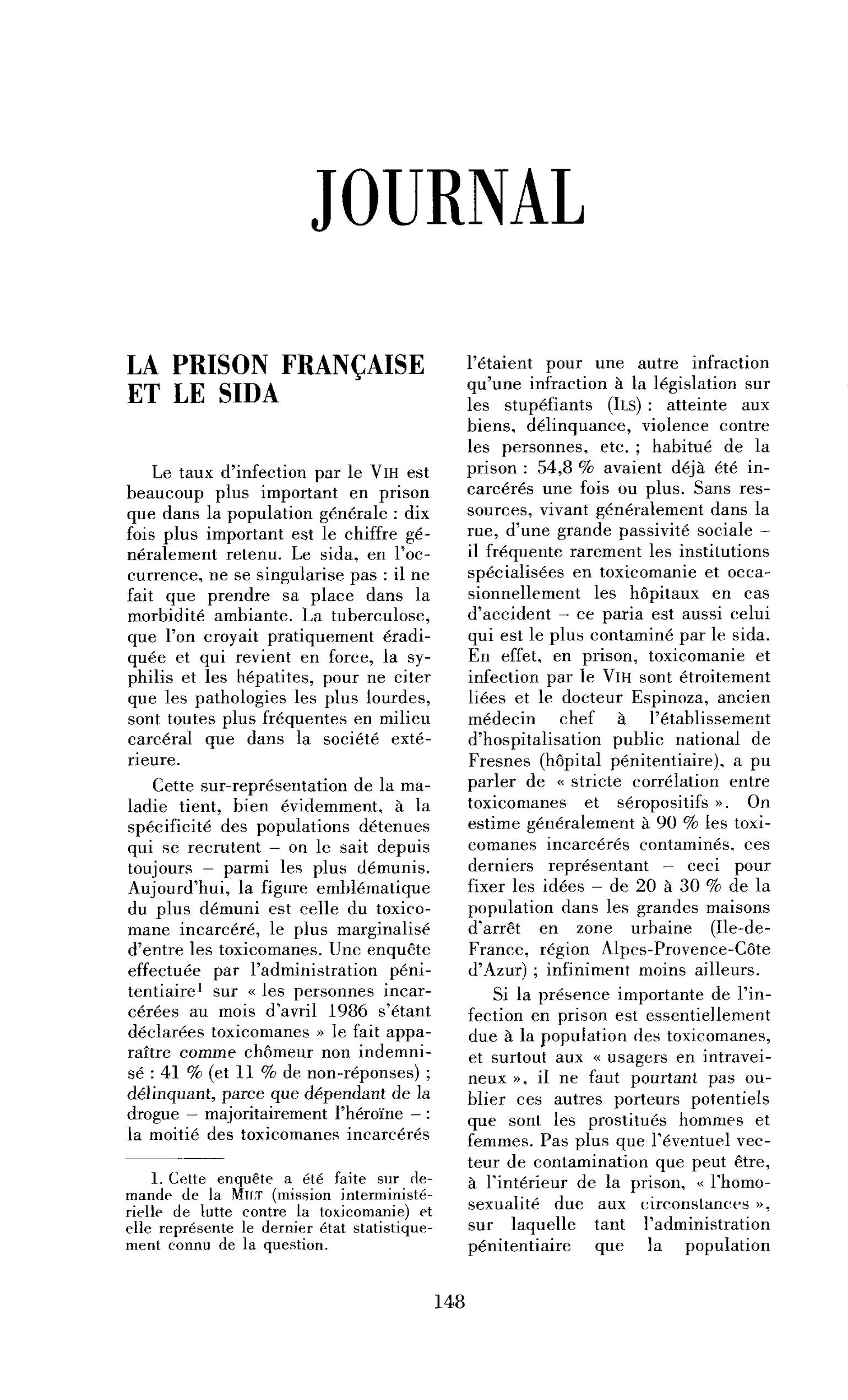 La prison française et le sida
